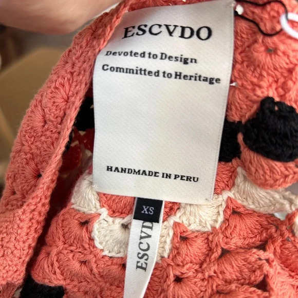 BNWT Escvdo Marea Crochet Top Size XS - Picture 10 of 12